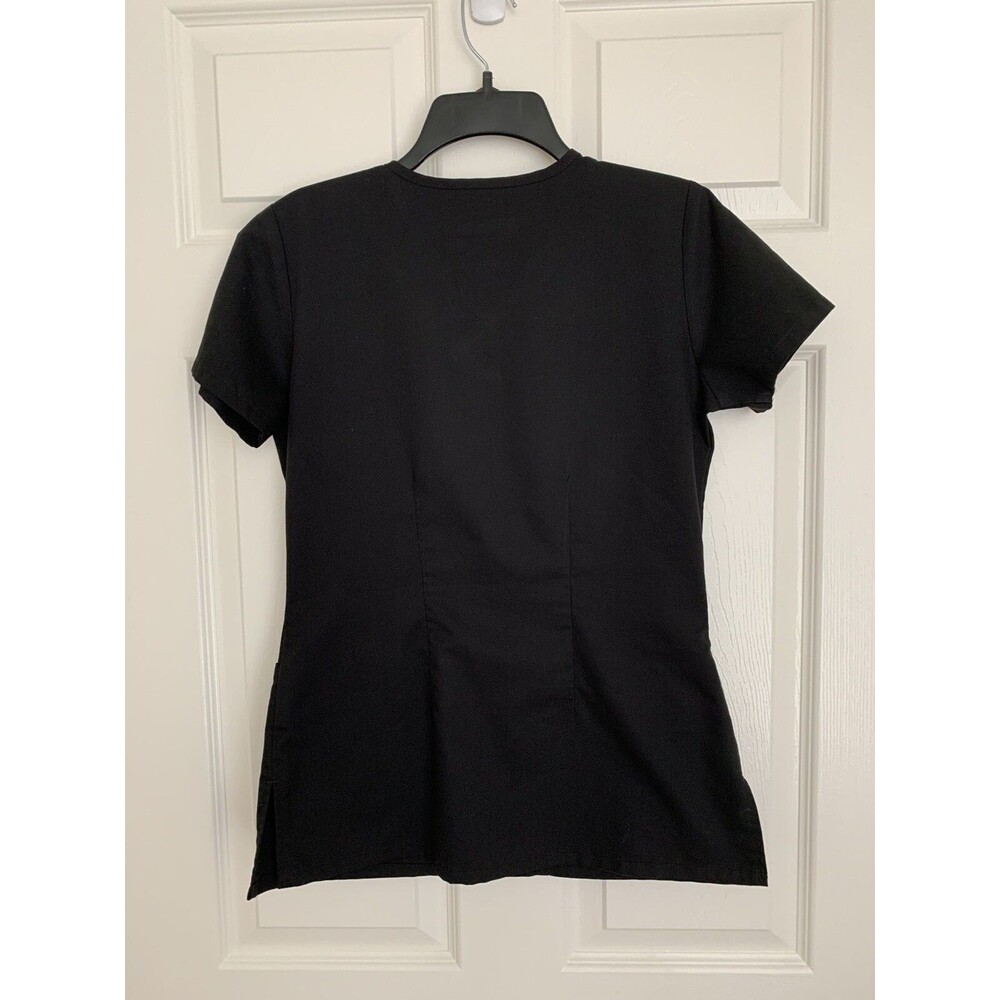 Grey’s Anatomy Active Grid Check Black White Scrub Top 41431 Women's Size XS - Picture 7 of 9